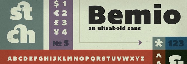 Bemio is a free css web font