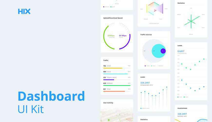 Photoshop PSD dashboard admin template ui free