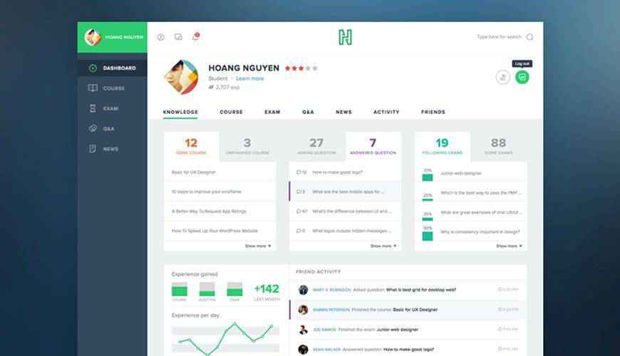 Photoshop PSD Kavina Dashboard Analytics admin template ui free