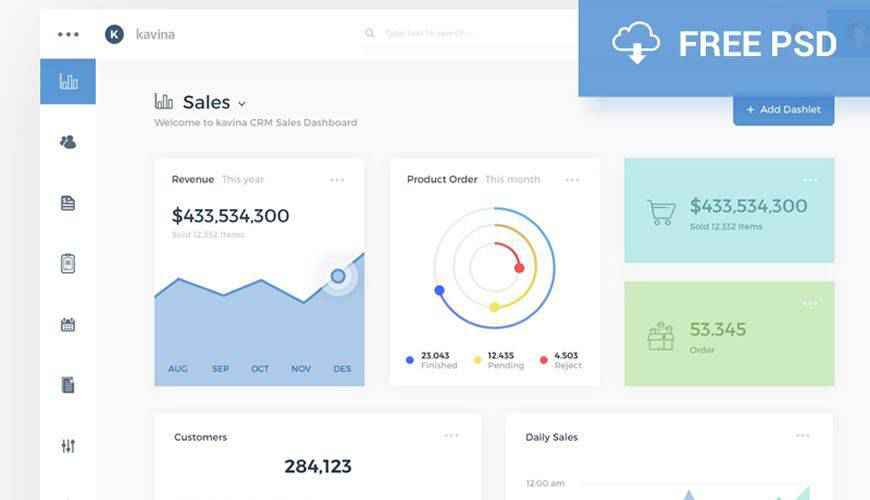 Sketch App Data Analytics dashboard admin template ui free