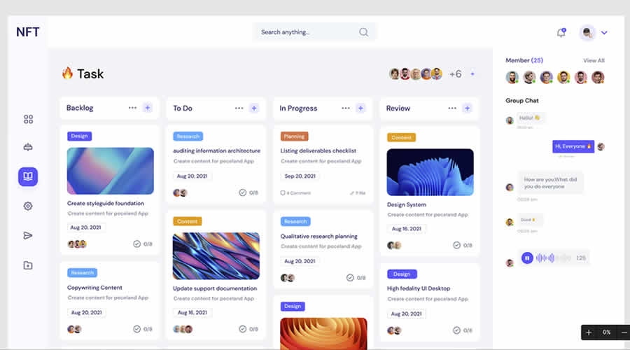 Light Task Dashboard Admin UI UX Web Design Inspiration Idea