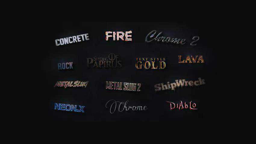 3D Text Styles Cinematic Trailer ToolKit