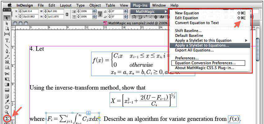 MathMagic adobe indesign plugin