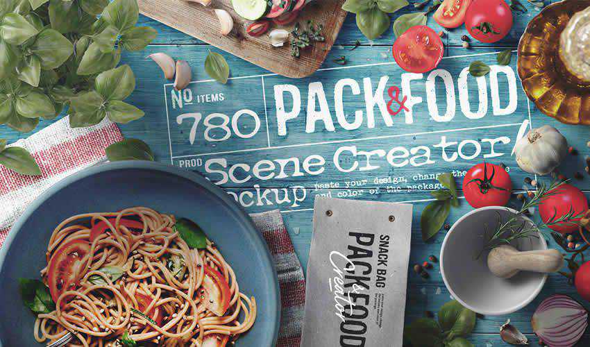 Restaurant free adobe photoshop scene creator mockup template psd