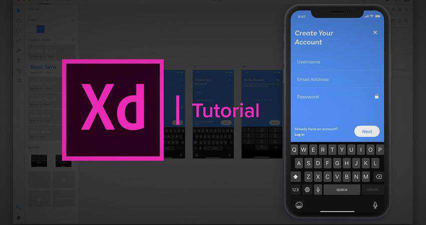 Account Creation Verification UI Tutorial adobe xd tutorial