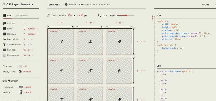 CSS Layout Generator