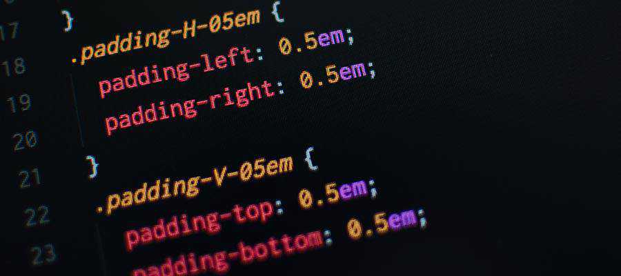 CSS code displayed on a screen.