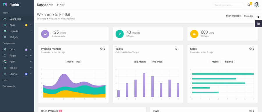 Flatkit Bootstrap 5 Admin UI Kit Dashboard Responsive