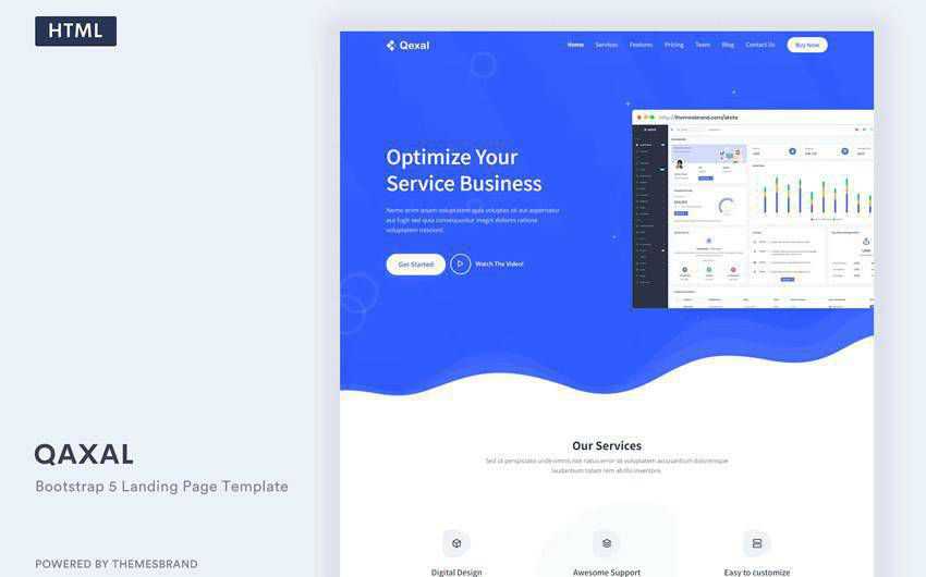 Qexal Bootstrap 5 Landing Page bootstrap web template html html5 responsive mobile-first
