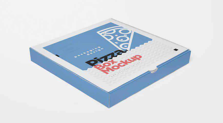 Takeaway Pizza Box Photoshop PSD Mockup Template