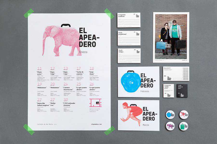 El Apeadero brand identity design inspiration logo