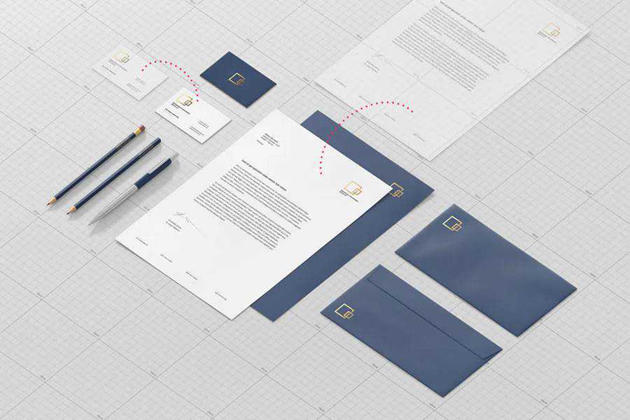 Stationary Branding Mockup Template brand identity design inspiration logo