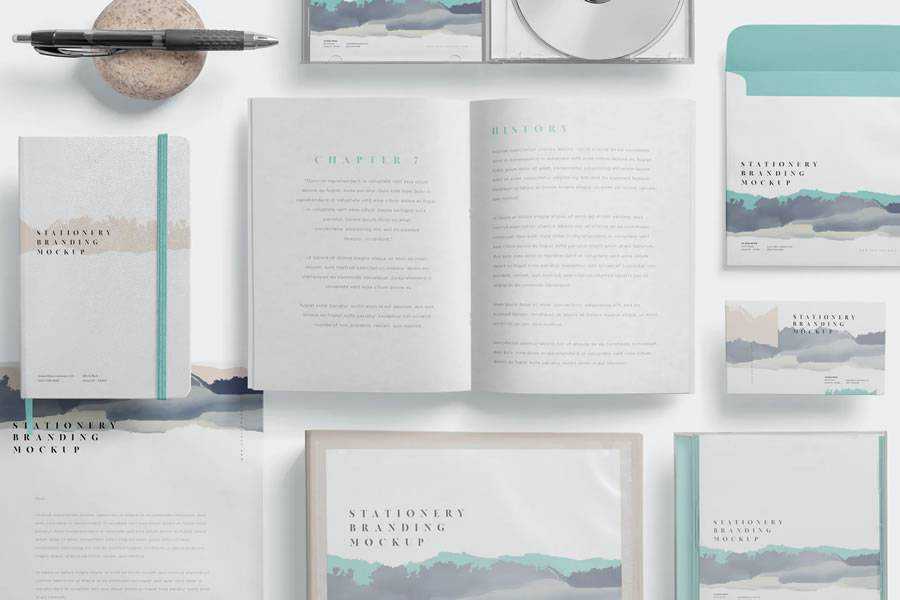 Stationery Branding Mockup brand identity design inspiration logo