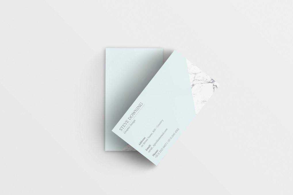 Minimalist business card template format Adobe Photoshop