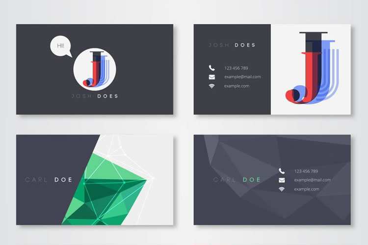 30 Free Modern Business Card Templates (AI & EPS)