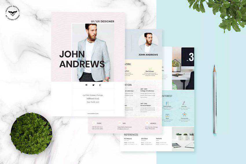 resume cv job creative design inspiration Business