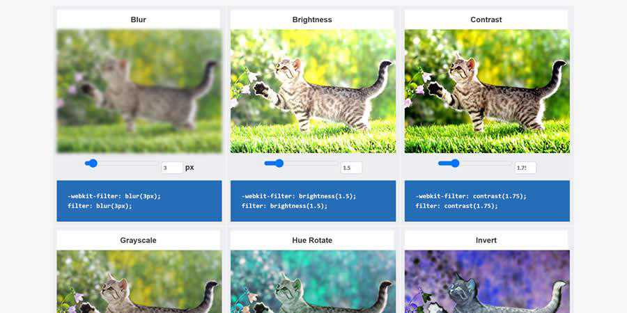 CSSReflex Filter Effects CSS image toolbox generator