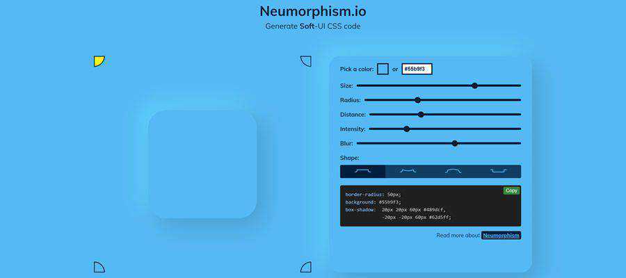 Example from Neumorphism.io