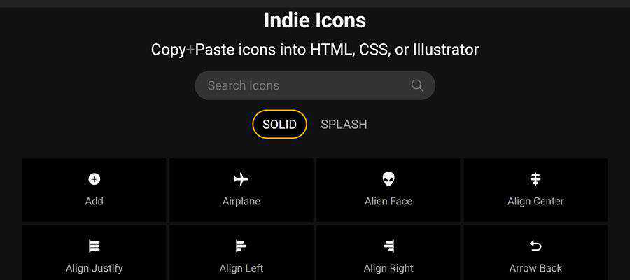 Example of Indie Icons