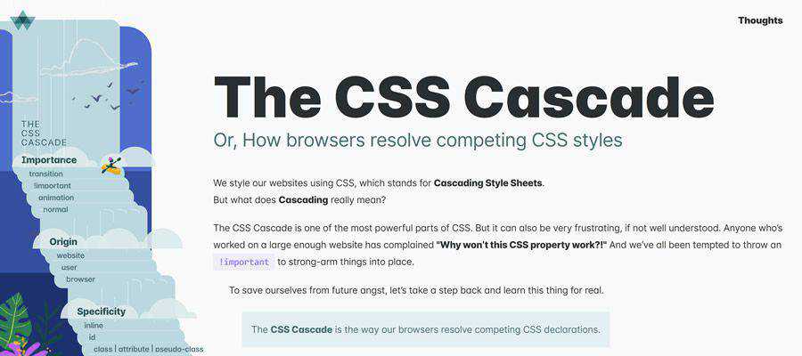 Example from The CSS Cascade