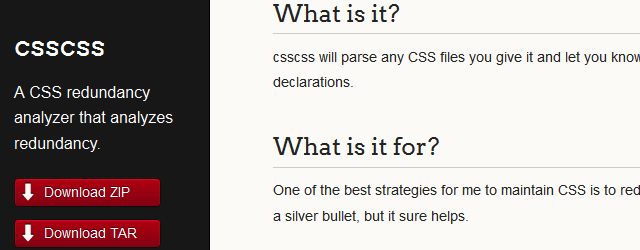 csscss -A CSS Redundancy Analyze