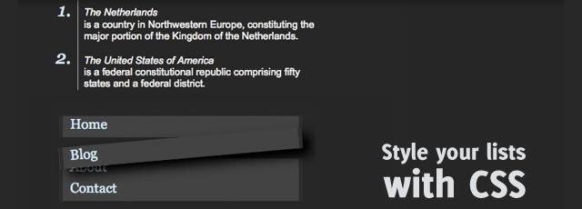 8 Different Ways to Style your HTML lists with CSS