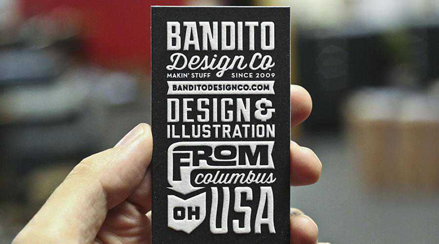 Bandito Card design inspiration for designers creatives
