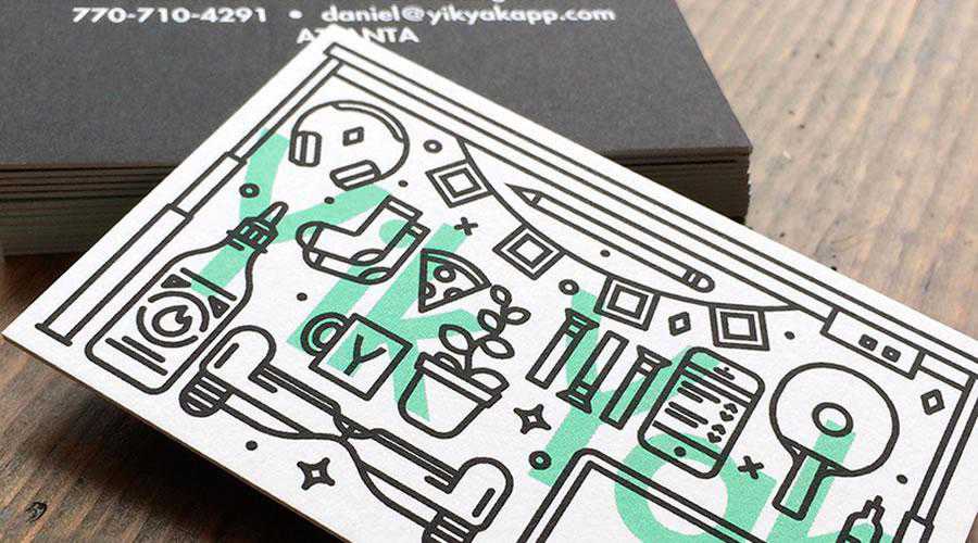 Yik Yak Biz Cards design inspiration for designers creatives