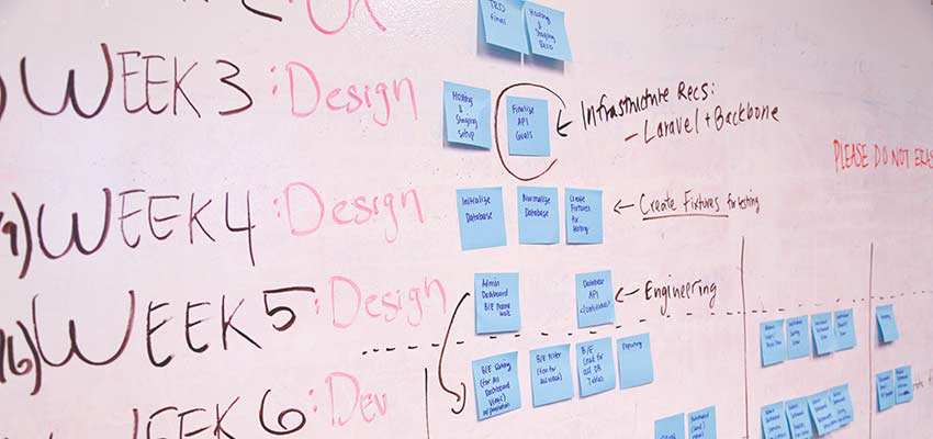 A web designer's complicated schedule.