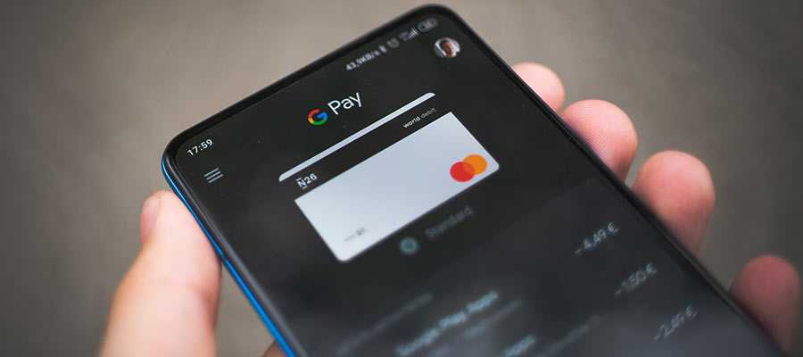 A payment app displayed on a smartphone.