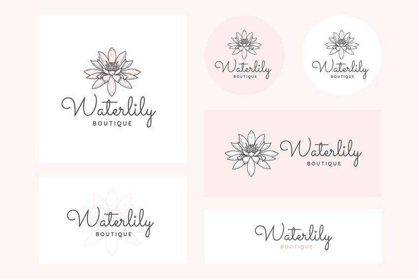 Feminine Logo Vector Templates AI SVG PNG