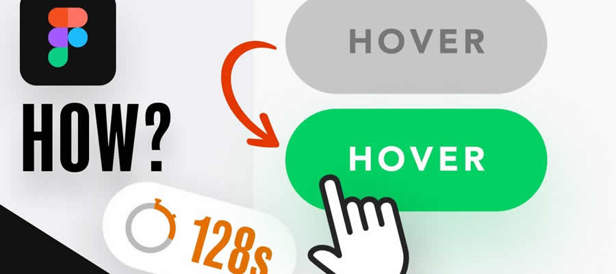 How to Create a Button With a Hover Functionality in Figma Tutorial