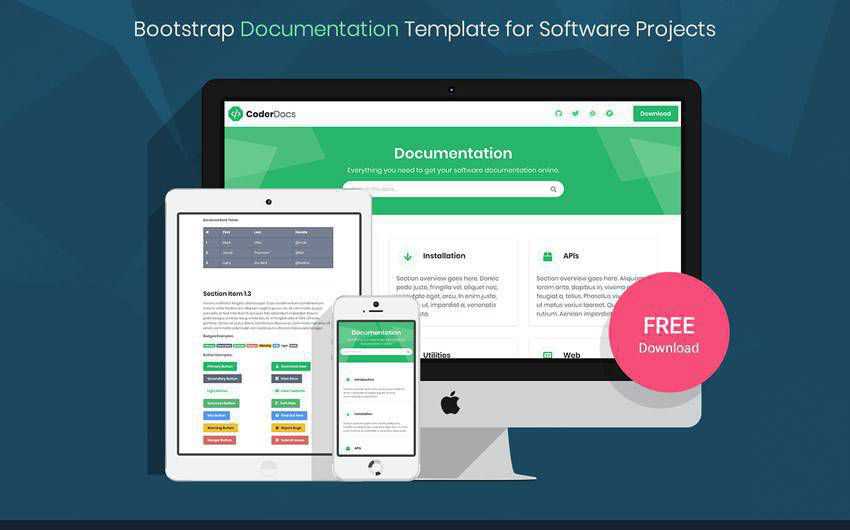  free bootstrap web template html html5 responsive mobile-first