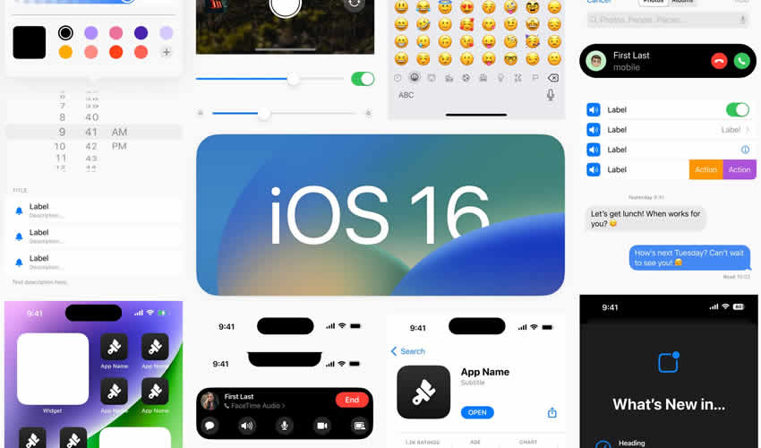 iOS 16 UI Kit for Figma Free Figma Web UI Kit Template