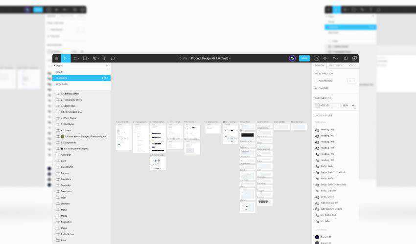 roduct Design Kit free figma ui styleguide kit