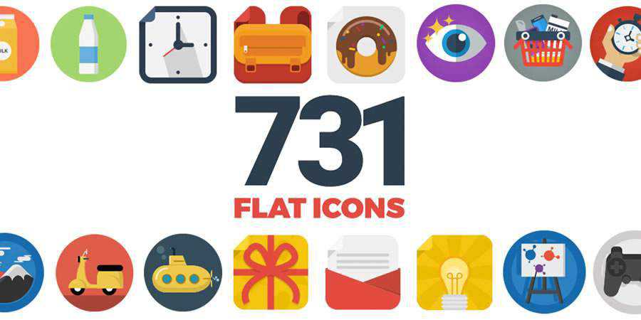 731 Flat Icons