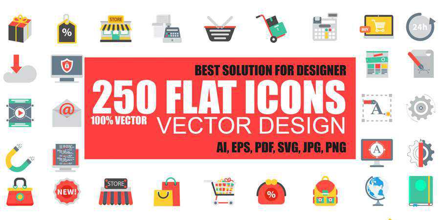 Flat Vector Icon Set