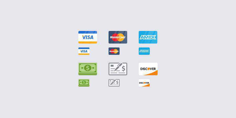 Flat Payment Icons Photoshop PSD freebies for designers