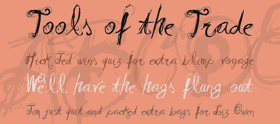 Vtks Relaxing Blaze free gothic font family