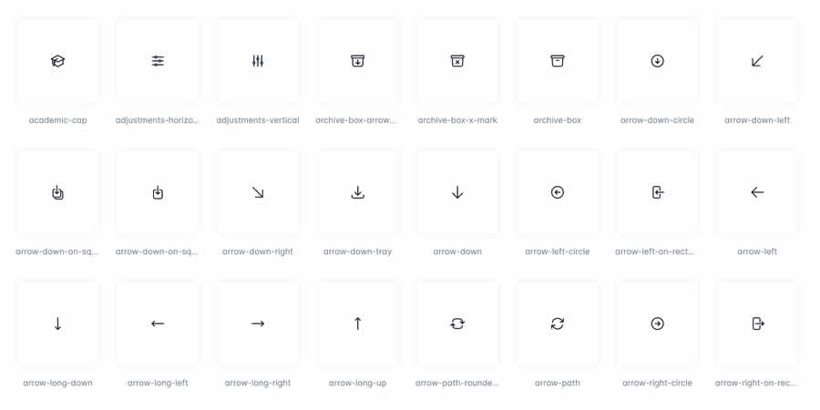 Free Icon Set UI Web Design Heroicons