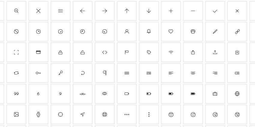 Pure CSS Icon Set