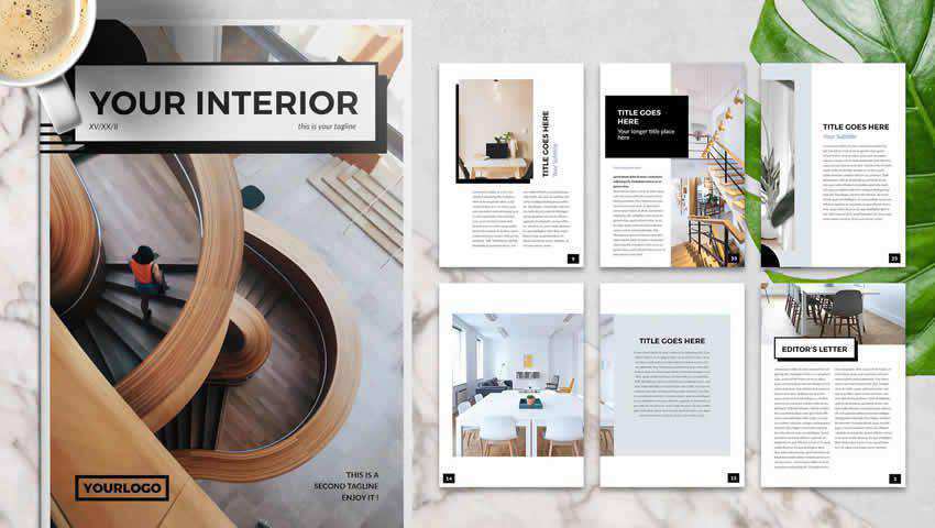 Interior Design Brochure Template