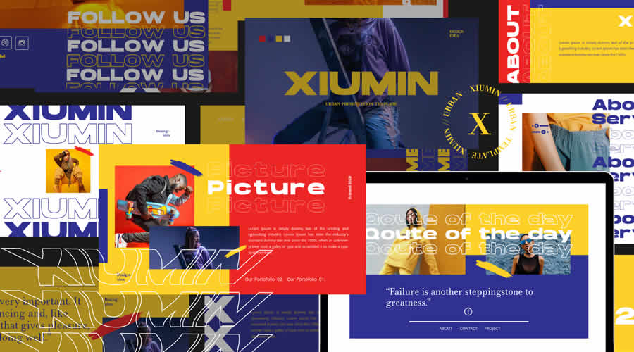 Xiumin Urban free keynote presentation template