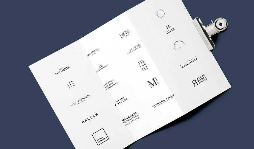 20 Minimalista minimal ai illustrator psd photoshop free logo template brand collection pack