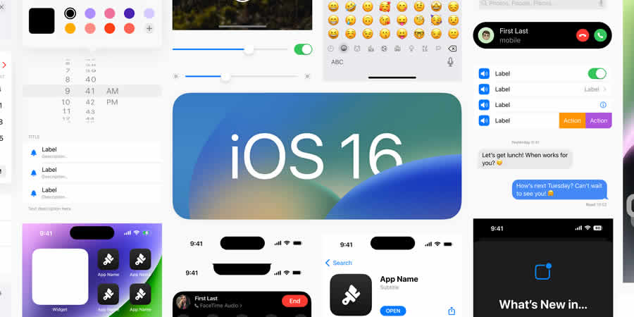 iOS 16 Mobile UI Kit