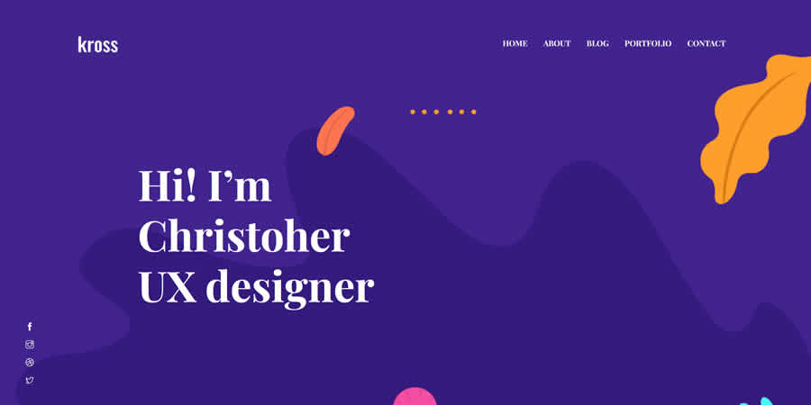 Kross Creative Portfolio Free Responsive HTML CSS Web Template