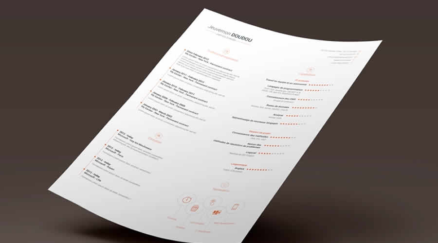 Free Resume Template Vol 3 Photoshop Photoshop PSD