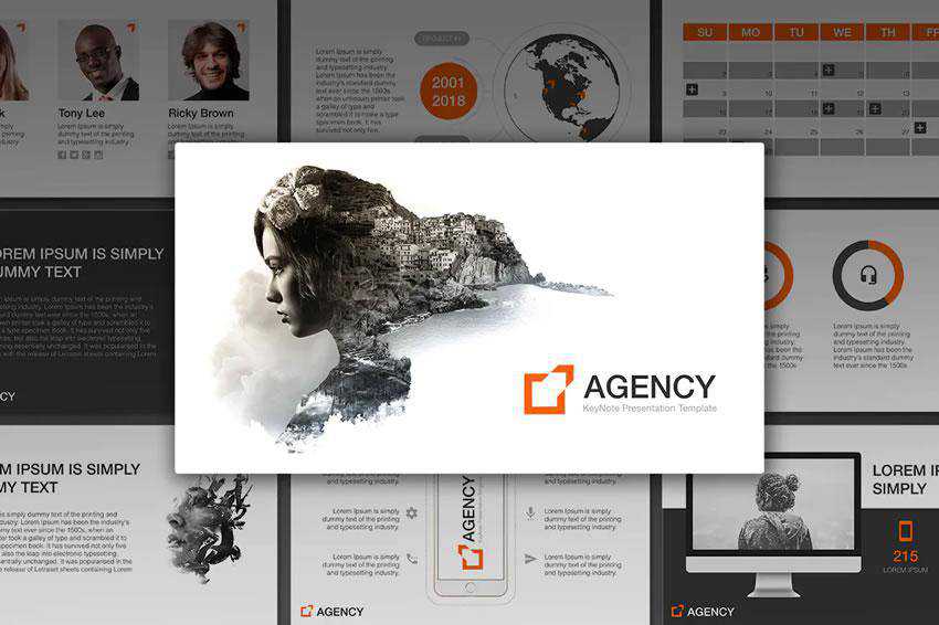 Agency - free keynote presentation template