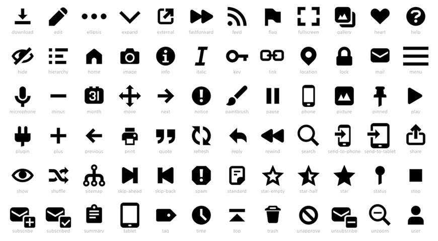 Genericons Neue Icon Font @fontface webfont free