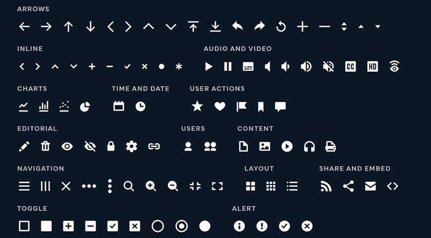 Microns Icon Font @fontface webfont free